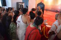 Yuvadhara seeking blessings from HH Swamiji